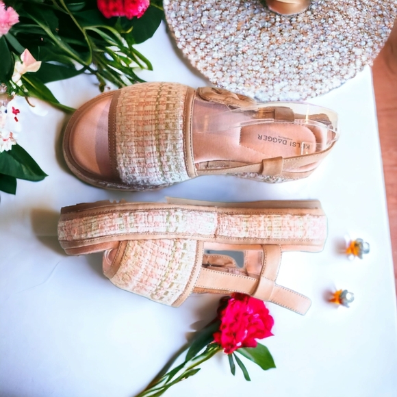 Kelsi Dagger Shoes - NWOB Kelsi Dagger Tweed Platform Brooklyn Sandals
